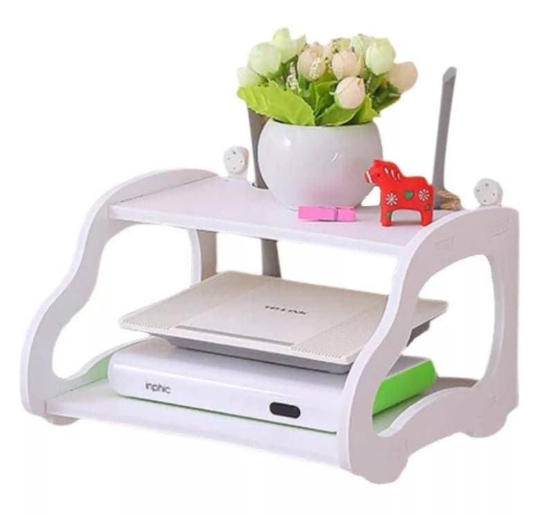 2 Layer Wall Mount Wifi Router Storage Rack thumbnail 3
