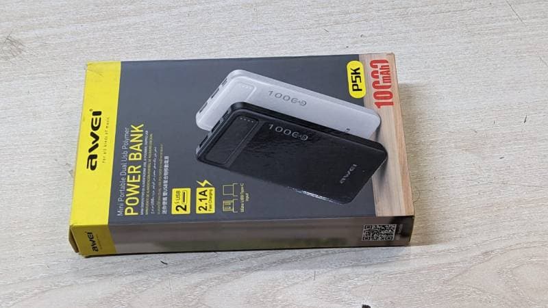 AWEI Original Portable Power Bank 10000mAh USB Fast Charging thumbnail 4