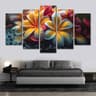 5 Part Flower Canvas- AM-C29