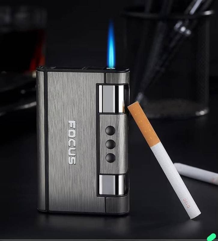 Focus Smart Cigarette Case with Lighter