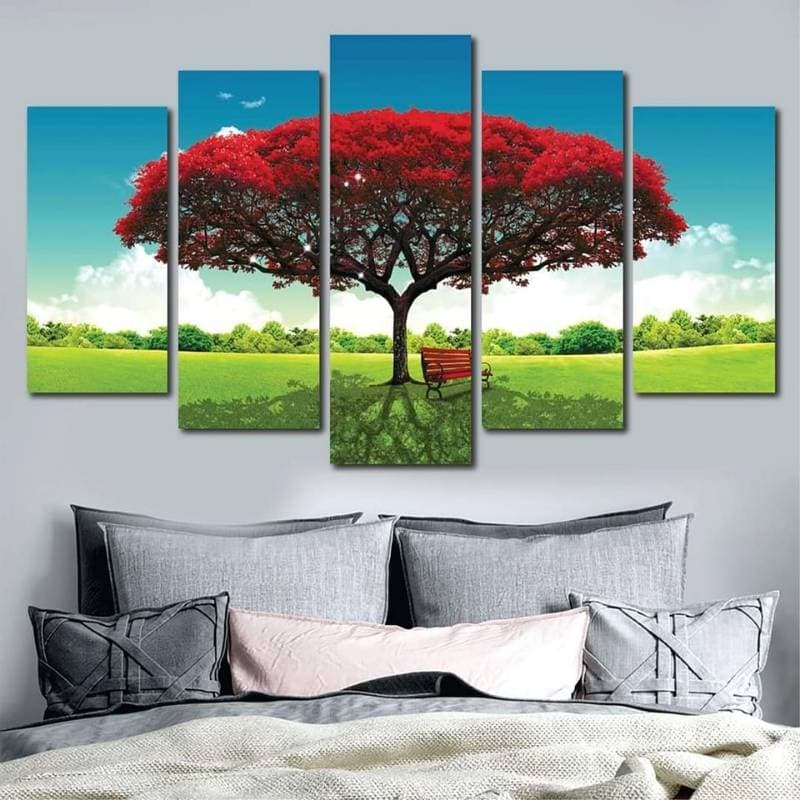 5 Part Flower Canvas- AM-C74