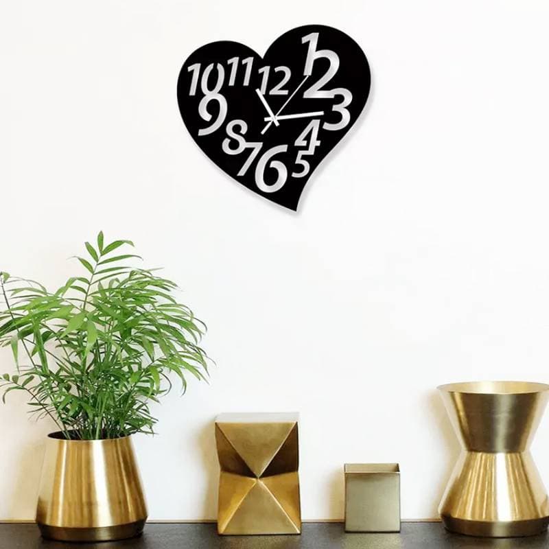 Love Shape Decorative Wall ClocK-1023 thumbnail 2