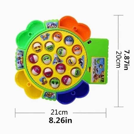 Music Rotation Magnetic Fishing Hook Game Toy thumbnail 2