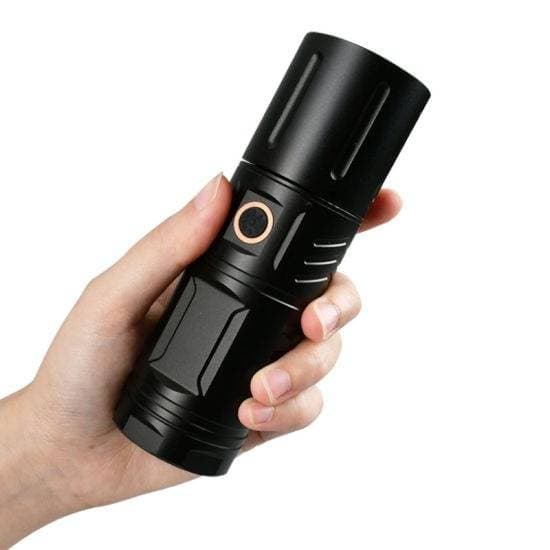 SUPER POWER RECHARGEABLE LED TORCH LIGHT WITH POWER BANK thumbnail 2