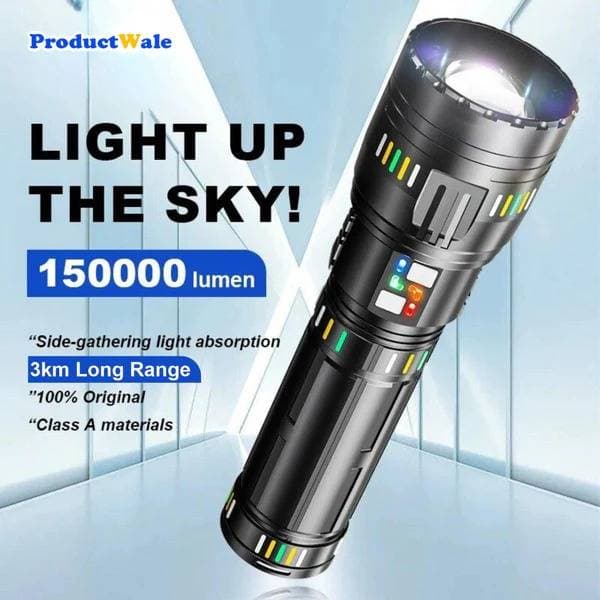 COBA CB-W518 Flashlight LED Rechargeable Torch 3km Range thumbnail 2