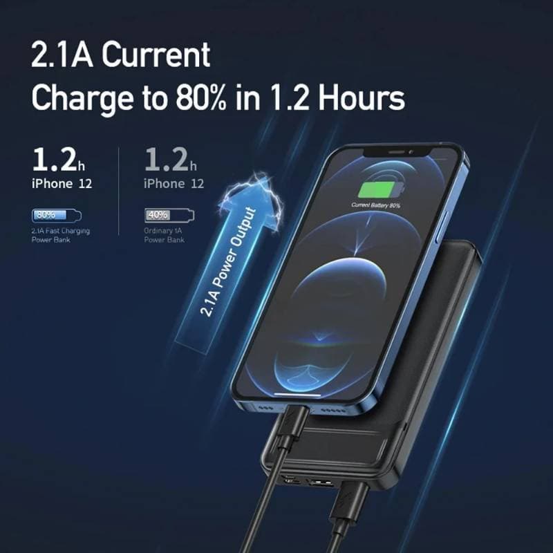 AWEI Original Portable Power Bank 10000mAh USB Fast Charging thumbnail 2