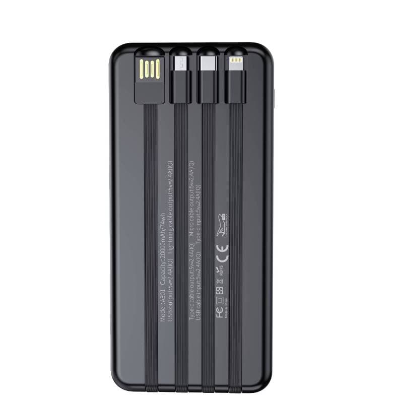 Aspor 4in1 Power Bank 20000 MAH thumbnail 3