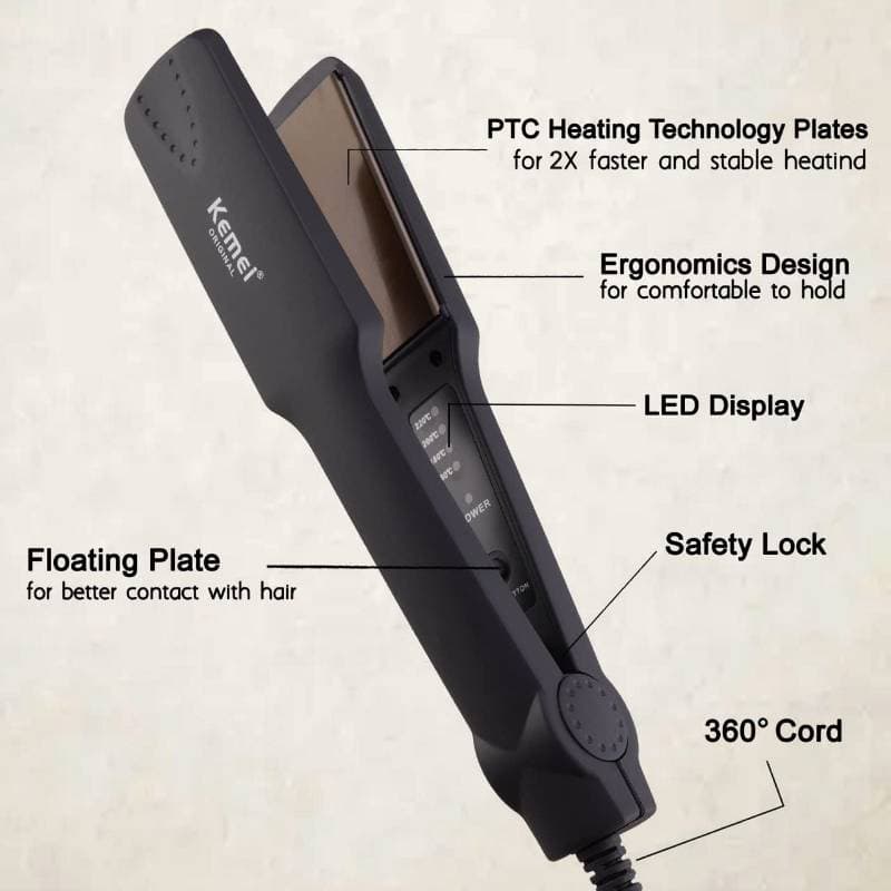 Kemei KM 329 Professional Hair Straightener thumbnail 4