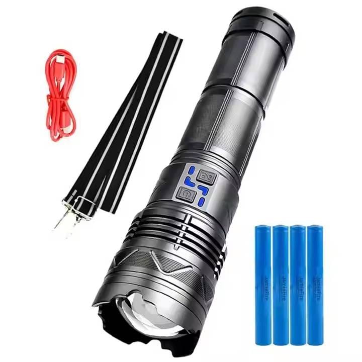 30000 Mah Super Bright Zoomable Multifunction 12000-Lumen Torch Light