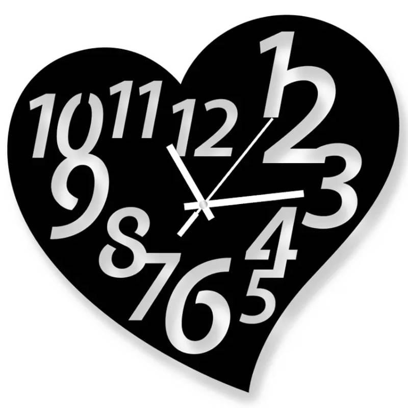 Love Shape Decorative Wall ClocK-1023
