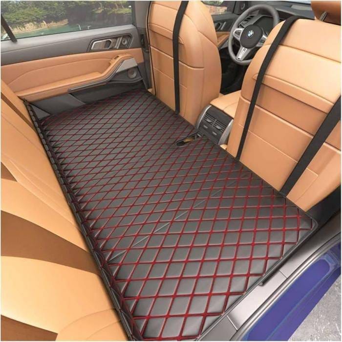 Luxury Portable PU Leather Folding Car Bed Mattress