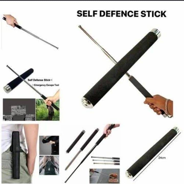 Metal Extendable Self-Defense Stick with Bag 
