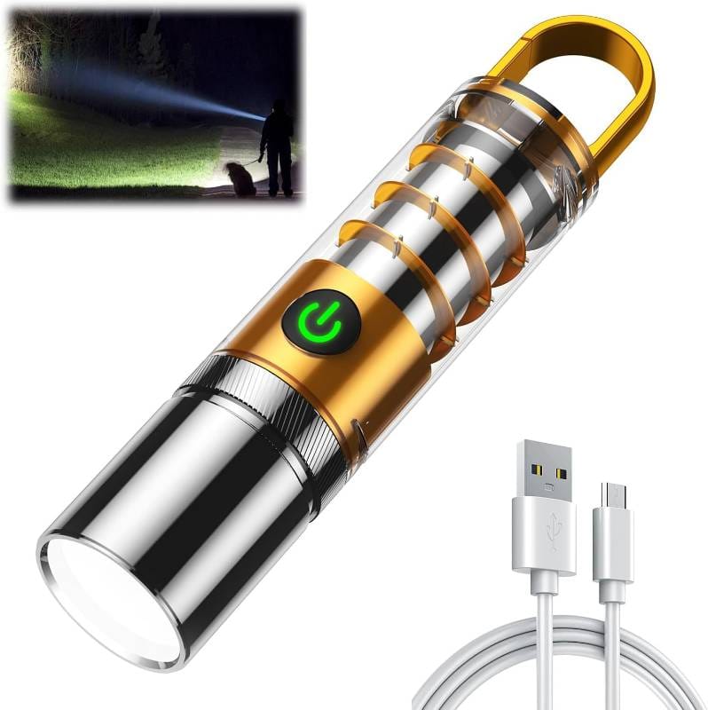  USB Rechargeable Camping Flashlight
