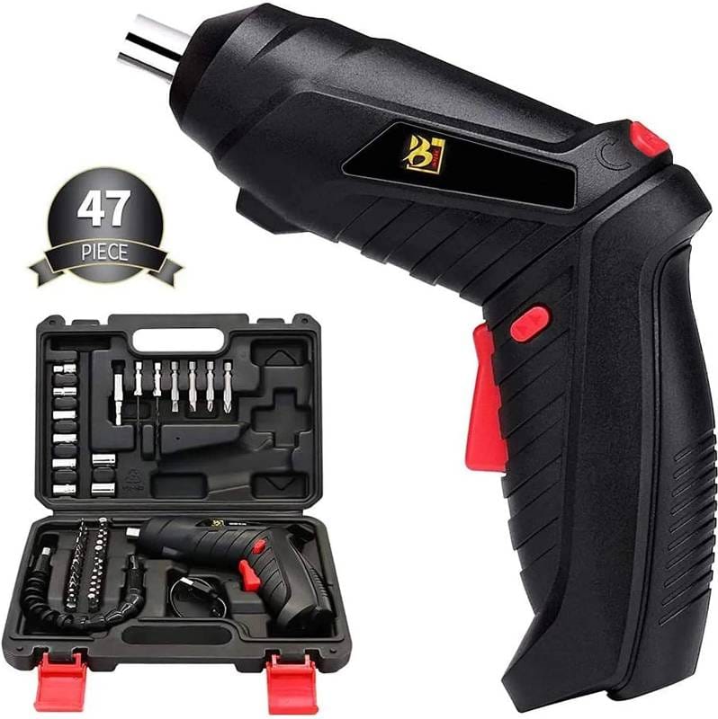 47-in-1 Foldable Electric Screwdriver - Rechargeable Cordless Set 